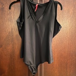 Black Sleeveless Bodysuit